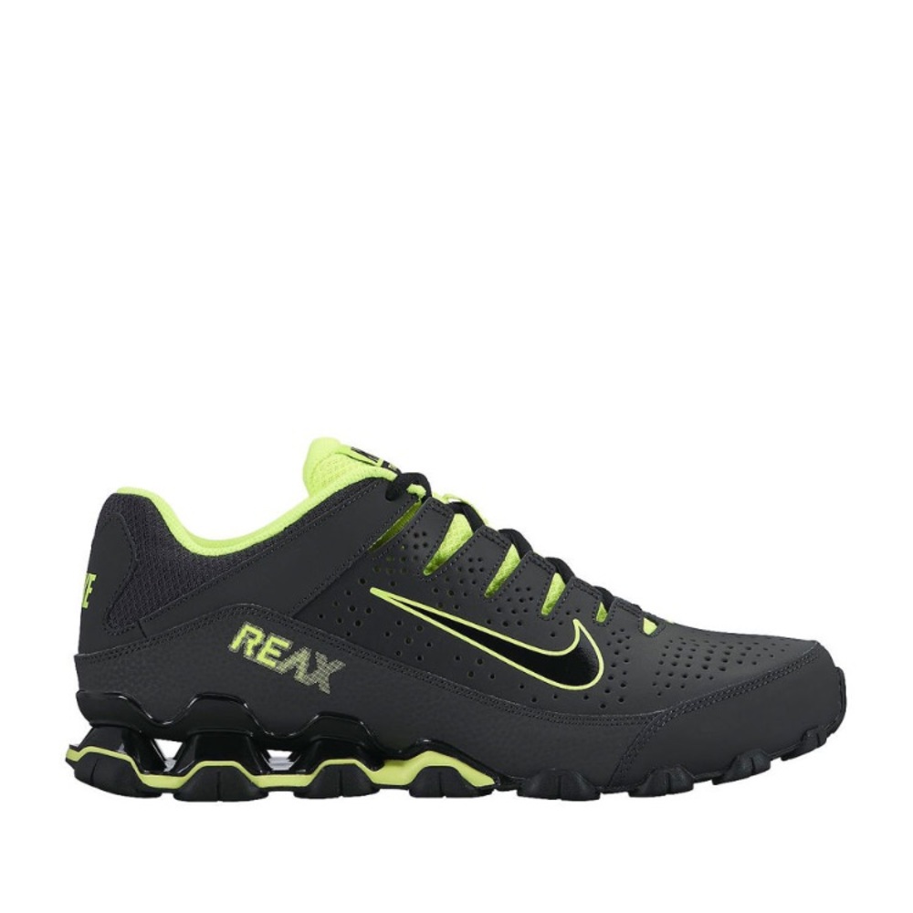 Women Nike Reax Grey Green Athletic Running Shoe 8